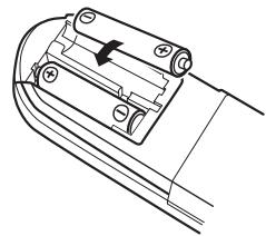 DENON CARA S-5BD - Insertion des piles - 2