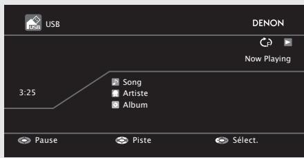 DENON CARA S-5BD - Connectez le dispositif mémoire USB au port USB (page 14 “Connexion d'un iPod ou d'un dispositif mémoire USB sur le port USB”). - 1