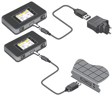 NETGEAR AC790-100EUS - Pour recharger la batterie : - 1