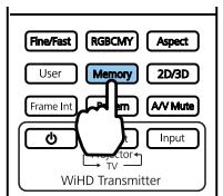 CANON TW-6700W - Enregistrement d'une mémoire - 1