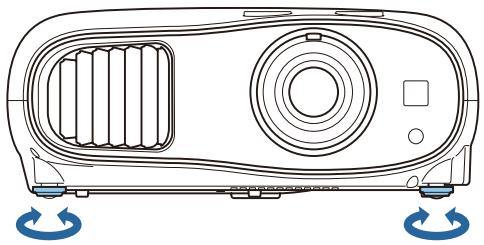 CANON TW-6700W - Réglage de l'inclinaison du projecteur - 1