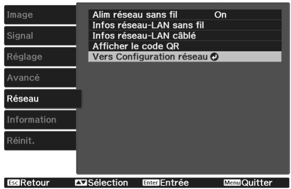 CANON TW-6700W - Appuyez sur le bouton Configuration reseau. - 1