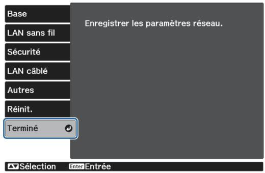 CANON TW-6700W - Remarques concernant l'utilisation du menu Réseau - 1