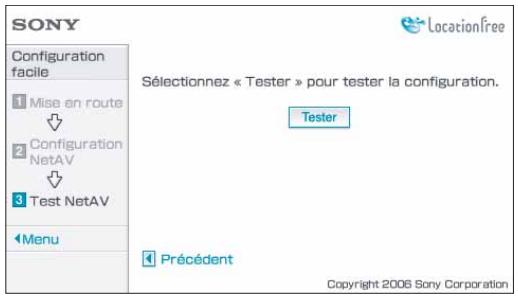 SONY 2-671-880-31 - Sélectionnez [Tester], puis appuyez sur la touche  . - 1