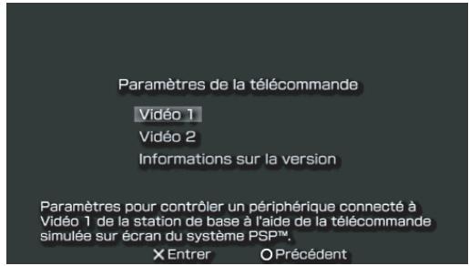 SONY 2-671-880-31 - Sélectionnez [Védo 1] ou [Védo 2] pour le dispositif connecté que vous souhaitez piloter à l'aide de la télécommande, puis appuyez sur la touche  . - 1