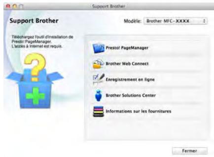 BROTHER MFC9330CDW - Accès à l'assistance Brother (Macintosh) - 1
