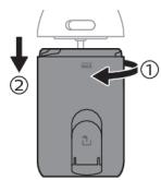 PHILIPS HX3826/31 - Oppbevaring av munnstykket i vannbeholderen - 1