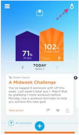 JAWBONE UPMOVE - Vérifiez si l'appareil est synchronisé - 1