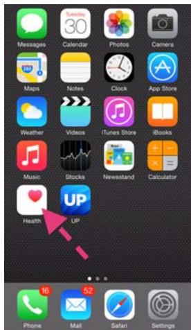 JAWBONE UPMOVE - Connexion avec App santé d'Apple - 1