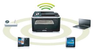 SAMSUNG SL-M2026W/SEE - Prend en charge diverses méthodes de paramétrage du réseau sans fil - 1