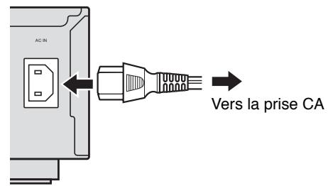 YAMAHA CDC-697T - Raccordement du cable d'alimentation - 2