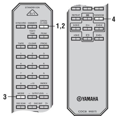 YAMAHA CDC-697T - Lecture en série aléatoire - 1
