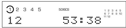 YAMAHA CDC-697T - Afficheur - 1