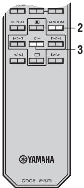 YAMAHA CDC-697T - Programmation, dans un ordrequelconque, d'enregistements surcassette - 1