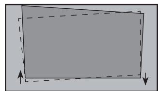 HISENSE LASERTV1000L9HD - METTRE EN PARALLLE LE BAS DE L'IMAGE AVEC L'ECRAN - 1