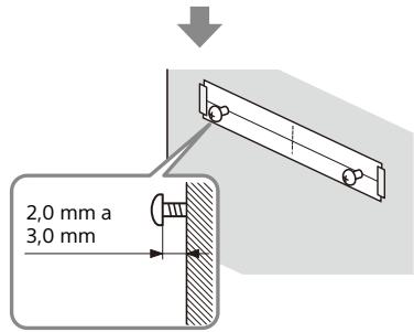 SONY HT-A7000 - Mida la profundidad del teovisor montado (A) y verifique en lasuma tablel el espacio requisitejo entre la parte inferior del teovisor y la parte superior del altovoz de barra (B). - 5