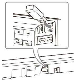 SONY HT-A7000 - Conecte el dispositivo USB al puerto (USB). - 1