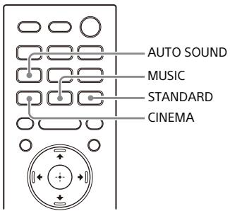 SONY HT-A7000 - Réglage de l'effet sonore personnelisé pour différentes sources sonores (mode son) - 1