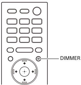 SONY HT-A7000 - Dehelderheid van het display op het voorpaneel en de indicators wijzigen (DIMMER) - 1
