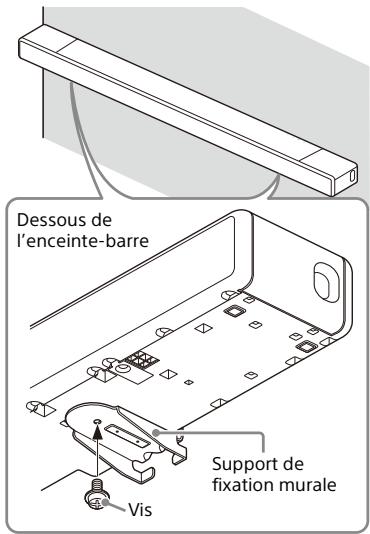 SONY HT-A7000 - Mesurez la profondeur du téléviseur monté (A) et vérifie l'espace requis entre le bas du téléviseur et le haut de l'enceinte-barre (B) dans le tableau ci-dessous. - 8