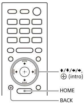 SONY HT-A7000 - Funciónamento del menu Home - 1