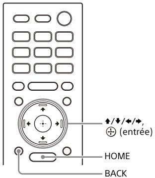 SONY HT-A7000 - Utilisation du menu d'accueil - 1