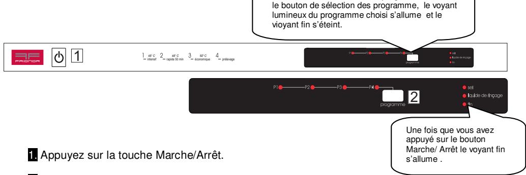 WESTLINE LVW1249A - MISE SOUS TENSION ET CHOIX D'UN PROGRAMME - 1