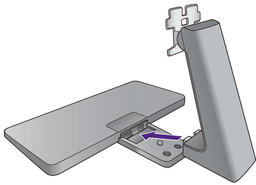 BENO GW2470H - Fixez la base du moniteur. - 4
