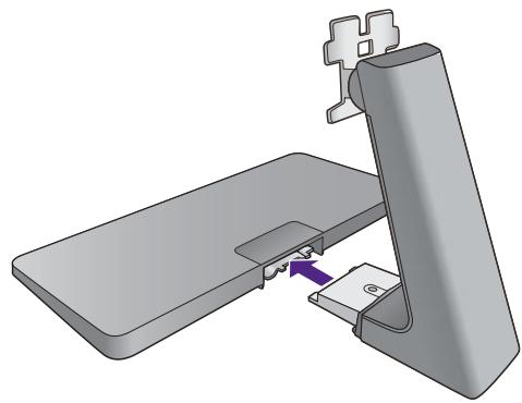 BENO GW2470H - Fixez la base du moniteur. - 3