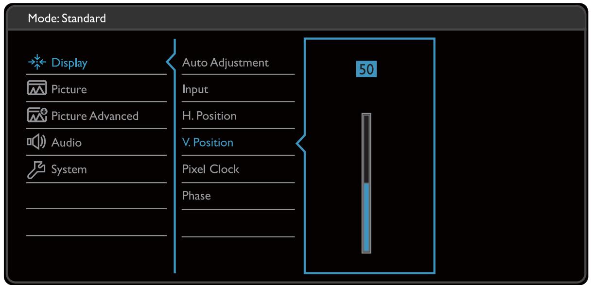 BENO GW2470H - Menu d'affichage - 1
