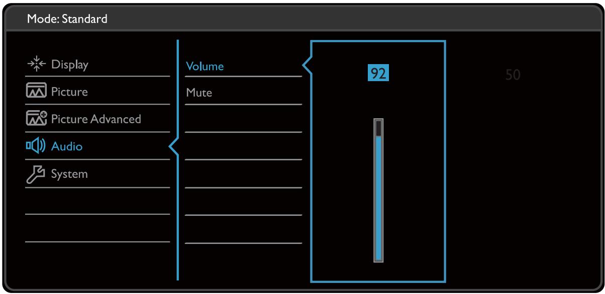 BENO GW2470H - Menu Son (certains modèles seulement) - 1