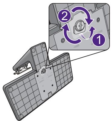 BENO GW2470H - Fixez la base du moniteur. - 5