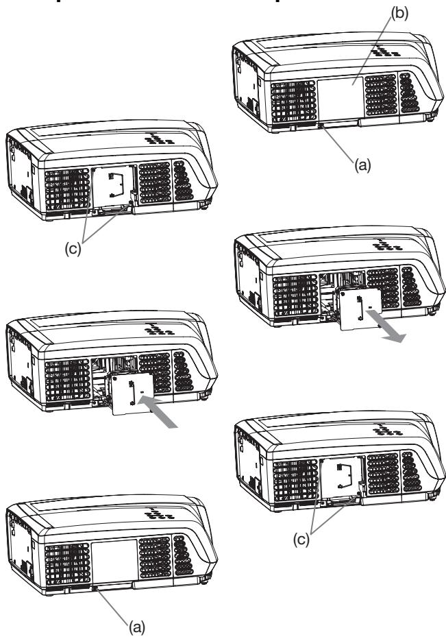 MITSUBISHI HC 5500Cc - Remplacement de la lampe: - 1