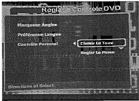 WALTHAM DVDR500 - RÉGLAGE CONTRÔLE DVD - CONTRÔLE PARENTAL - 2