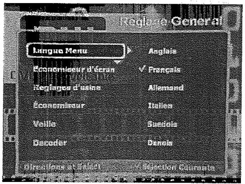 WALTHAM DVDR500 - CONFIGURATION GÉNÉRALE - LANGUE DU MENU - 2