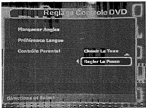 WALTHAM DVDR500 - Réglage du contrôle de l'enregistreur de DVD - Changer le mot de passe (si souhaité) - 1