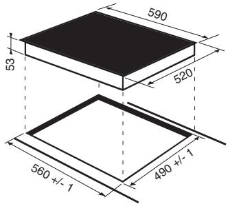HOTPOINT KIC 631 T B NOIR - Encastrement - 1