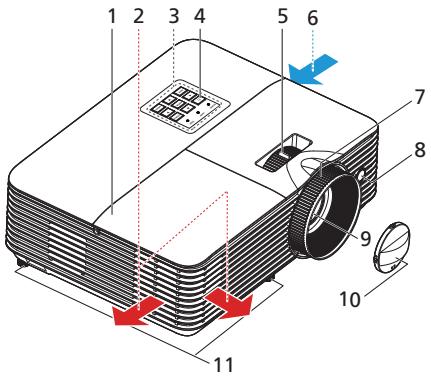 ACER X138WH - Vue Externe du Projecteur - 1
