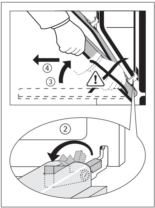 ARTHUR MARTIN FE 2408 WC - Décrocher la porte du four - 1
