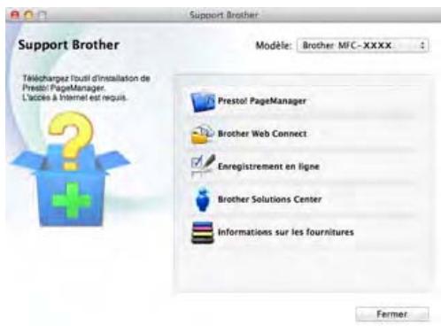 BROTHER MFC9140CDN - Accès à l'assistance Brother (Macintosh) - 1