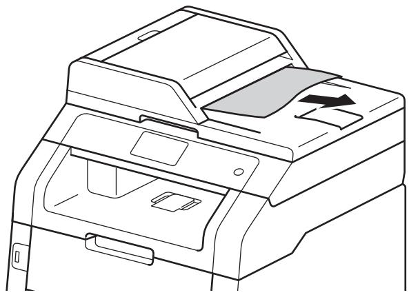 BROTHER MFC9140CDN - Le document est coincé au niveau du bac de sortie - 1