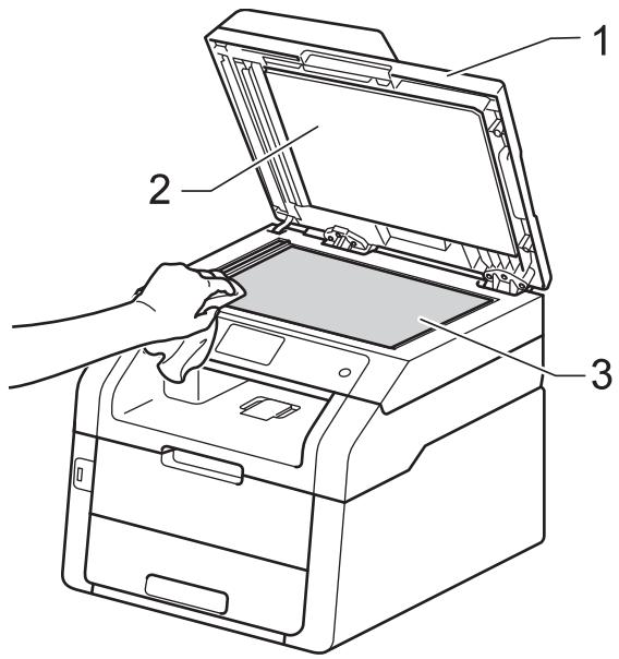 BROTHER MFC9140CDN - Nettoyage de la vitre du scanner - 2
