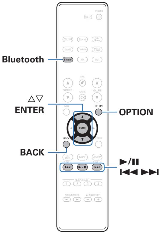 DENON AVRX250BTBRE2 - Écouter de la musique sur un périphérique Bluetooth - 1