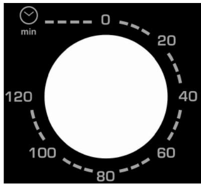 BRANDT Four posable FC26MUB - C) réglage de la durée de cuisson - 1