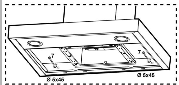 SCHOLTES HP 366 IX INOX - Installation du modele pour plafond (flot) - 10