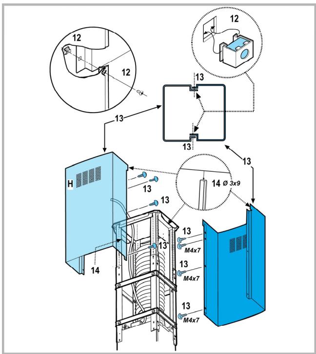 SCHOLTES HP 366 IX INOX - Installation du modele pour plafond (flot) - 2