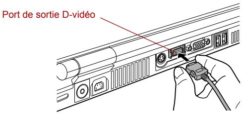 TOSHIBA G20 - Connexion par port sortie D-vidéo - 1