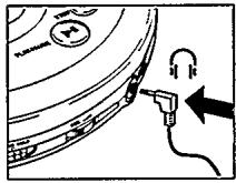 PHILIPS 7180 - Raccordement des écouteurs (fournis) - 1