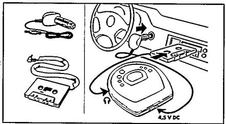 PHILIPS 7180 - Raccordement pour l'utilisation en voiture (fournis ou en option) - 1