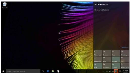 LENOVO MiiX 510-12iSH 5-128 - Centre de notifications - 1